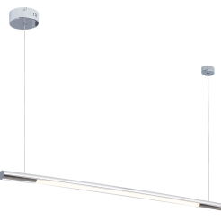 Lampa wisząca ORGANIC HORIZON P0355  poprzeczna rurka Maxfliz lampa jest w stylu nowoczesnym chrom led okrągła