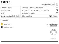 Lampa wpuszczana Ester 1 AZzardo AZ1450 - 3