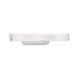 Kinkiet Camerino AP3 Ideal Lux  027098  Podstawa  z aluminium klosz w kształcie podłużnej tuby z matowego szkła  po bokach przezroczysty akryl
