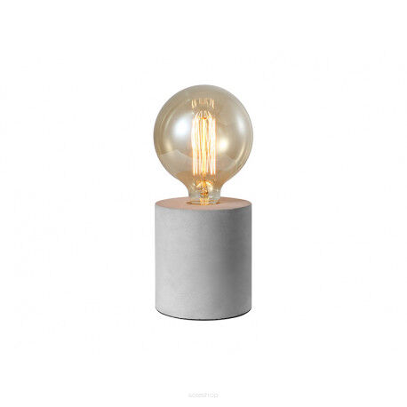 Lampa stołowa VOLTA TABLE  AZzardo  AZ2372 wykonana z betonu o szarym wykończeniu  