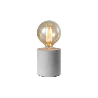 Lampa stołowa VOLTA TABLE  AZzardo  AZ2372 wykonana z betonu o szarym wykończeniu  