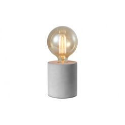 Lampa stołowa VOLTA TABLE  AZzardo  AZ2372 wykonana z betonu o szarym wykończeniu  