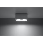 PLAFON SOLLUX Prostokątny Plafon QUAD MAXI Szary Nowoczesna Lampa na Sufit Oświetlenie LED SL.0382 Sollux Lighting - 2