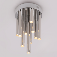 Plafon Organic C0117 Maxlight  wykończenie w kolorze chromu podsufitka na kole nowoczesna