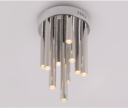 Plafon Organic C0117 Maxlight  wykończenie w kolorze chromu podsufitka na kole nowoczesna