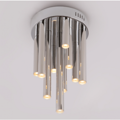 Plafon Organic C0117 Maxlight  wykończenie w kolorze chromu podsufitka na kole nowoczesna