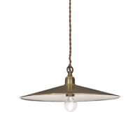 Lampa wisząca CANTINA SP1 BIG BRĄZ Ideal Lux  112701   metalowa rama klosz w kształcie stożka o brązowym zabarwieniu