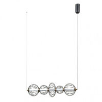 Lampa wisząca Rabel PND-344221-5-BK Italux