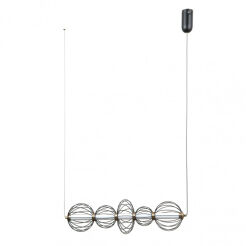 Lampa wisząca Rabel PND-344221-5-BK Italux