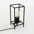 Lampa stołowa  Melando TB-3343-1S-BK metalowa klatka prostokąt industrialny styl - 3