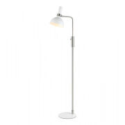 Lampa podłogowa Larry 107501 Markslojd skandynawski styl minimalistyczna biała nowoczesna oprawa stojąca 
