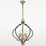 ZWIS Nashville nietypowy kształt modne połaczenie złota i czarnego COSMO LIGHT P05179BK AU - 2