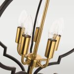 ZWIS Nashville nietypowy kształt modne połaczenie złota i czarnego COSMO LIGHT P05179BK AU - 3