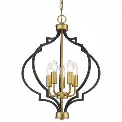 ZWIS Nashville nietypowy kształt modne połaczenie złota i czarnego COSMO LIGHT P05179BK AU