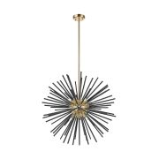 P0491-09C-F7BC URCHIN LAMPA WISZĄCA CZARNO-ZŁOTA ZUMALINE