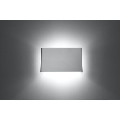 Kinkiet COPERTURA Biały SOLLUX  Lampa Ścienna NOWOCZESNY stal  SL.0419