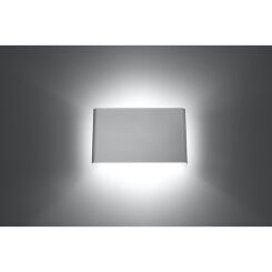Kinkiet COPERTURA Biały SOLLUX  Lampa Ścienna NOWOCZESNY stal  SL.0419