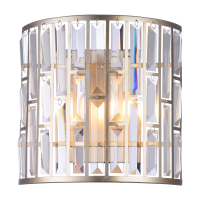 Kinkiet KYIV  - W02103CP cosmolight Kryształowy  szampańskie złoto EKSTRAWAGANCKA 