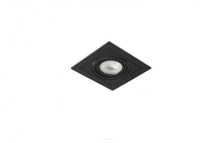 Lampa sufitowa wpustowa VERDI AZ3527  AZzardo kwadratowa czarna nowoczesna