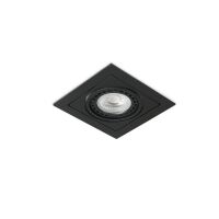 Lampa sufitowa wpustowa VERDI AZ3527  AZzardo kwadratowa czarna nowoczesna