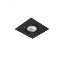 Lampa sufitowa wpustowa VERDI AZ3527  AZzardo kwadratowa czarna nowoczesna