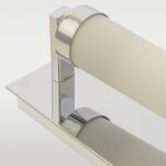 KINKIET DUBLIN KORPUS W KOLORZE CHROMU KTÓRY IDEALNIE ODBIJA ŚWIATŁO  SZKLANY MLECZNY KLOSZ COSMO LIGHT W01155CH - 2