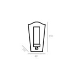 KINKIET DUBLIN KORPUS W KOLORZE CHROMU KTÓRY IDEALNIE ODBIJA ŚWIATŁO  SZKLANY MLECZNY KLOSZ COSMO LIGHT W01155CH - 3