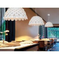 MIDI S LAMPA WISZĄCA orlicki  z płatków białych idealna do kuchni czy salonu nietypowa