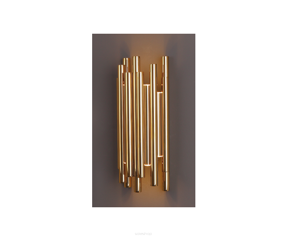 Kinkiet Organic W0187 Maxlight wykończenie w kolorze złotym