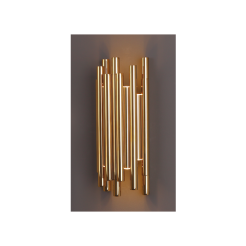 Kinkiet Organic W0187 Maxlight wykończenie w kolorze złotym