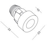 LAMPA WPUSZCZANA ELKIM POINT 880B 3 kolory 5 barw światła Nowoczesna funkcjonalna techniczna - 4