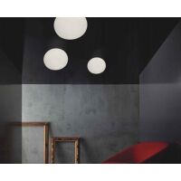 Plafon PALLA 30 ORLICKI DESIGN  białe szkło okrągły 