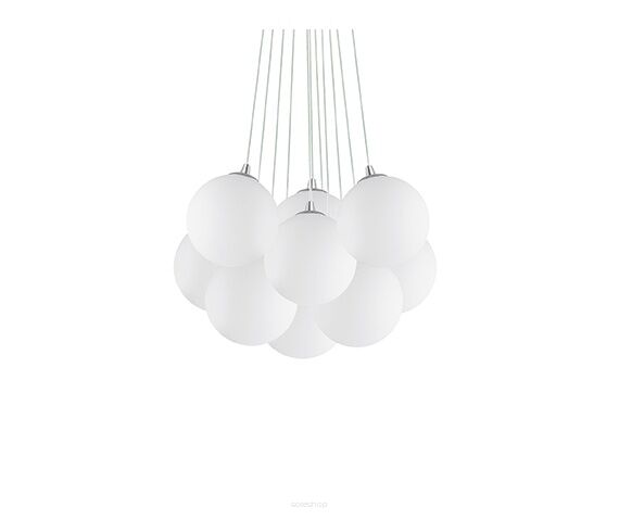 Lampa wisząca Mapa Bianco SP11 131924 NOWOCZESNY IP20 SZKŁO Ideal Lux minimalistyczna oprawa w kolorze białym 