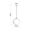 Lampa wisząca UGO 40 SL.0717 SOLLUX LIGHTING 40 cm biało-złota - 2