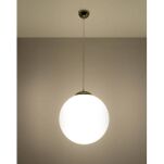Lampa wisząca UGO 40 SL.0717 SOLLUX LIGHTING 40 cm biało-złota - 4