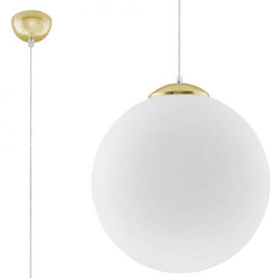 Lampa wisząca UGO 40 SL.0717 SOLLUX LIGHTING 40 cm biało-złota