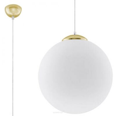 Lampa wisząca UGO 40 SL.0717 SOLLUX LIGHTING 40 cm biało-złota