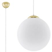 Lampa wisząca UGO 40 SL.0717 SOLLUX LIGHTING 40 cm biało-złota