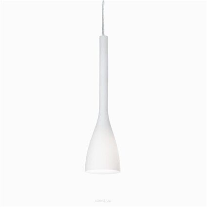 Lampa wisząca Flut SP1  Ideal Lux 035697  klosz z dmuchanego matowego szkła w kolorze białym