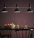 Lampa wisząca skandynawska LARRY  3L Czarny/Złoty Szczotkowany 106971 Markslojd - 2