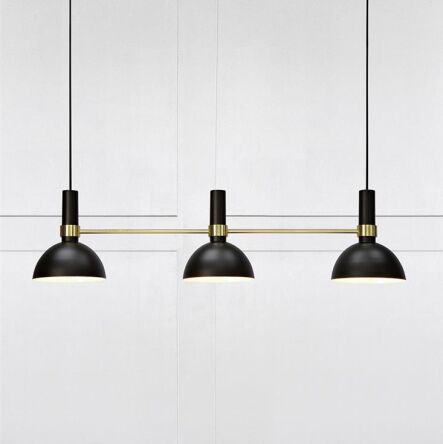 Lampa wisząca skandynawska LARRY  3L Czarny/Złoty Szczotkowany 106971 Markslojd