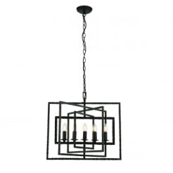 Lampa wisząca TIBBET 5lt czarna ENDON LIGHTING 61017 
