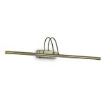 Kinkiet BOW AP114 BRĄZOWY Ideal Lux  121147  posiada metalową ramę w kolorze brązu włącznik na obudowie idealny nad lustro obraz - 2