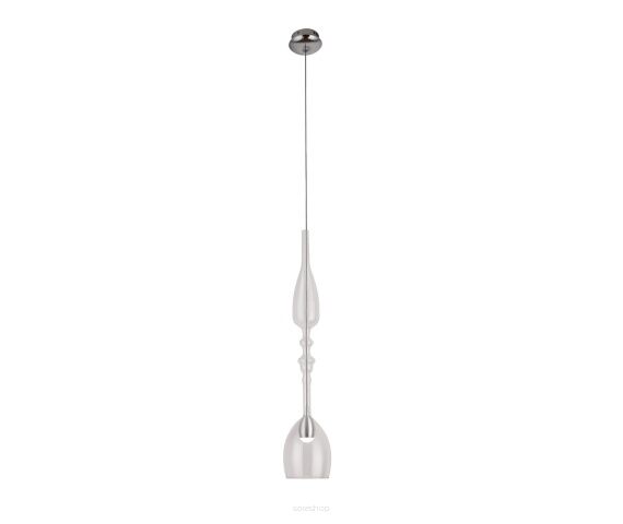 Lampa wisząca Murano  C P0247  Maxlight podłużna pojedyncza oprawa szklana transparentna nietypowy kształt