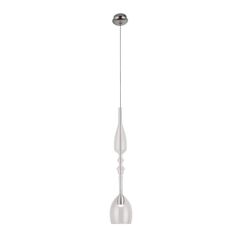 Lampa wisząca Murano  C P0247  Maxlight podłużna pojedyncza oprawa szklana transparentna nietypowy kształt
