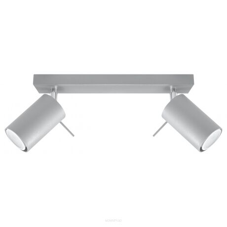  Efektowna lampa sufitowa listwa Ring 2  Szary SL.0450 SOLLUX LIGHTING nowoczesny
