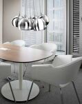 Lampa wisząca Noa 7 AZzardo PL-6084 CH/WH AZ1043 wykonana z metalu i aluminium w kolorze chromu klosze kuliste - 2