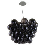 LAMPA WISZĄCA BENTO PND-7273-S-8-SMK ITALUX  ORYGINALNA PRZYCIĄGAJĄCA UWAGĘ NIESZABLONOWA FORMA DYMIONE SZKŁO  - 2