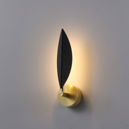 Kinkiet BUKET 394 ELKIM czarno-złoty LED 