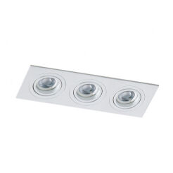 Lampa wpuszczana kwadrat nowoczesna CARO 3 S AZ2439 Azzardo potrójna biała 　